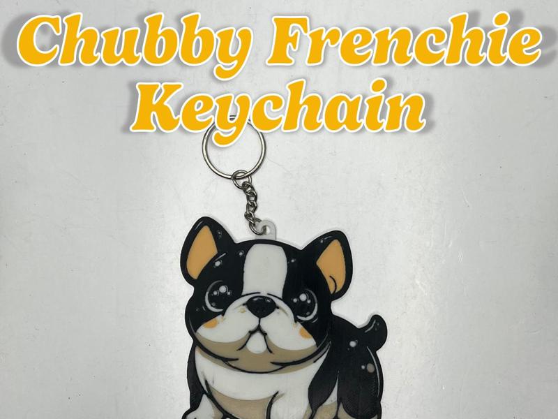 Chubby Frenchie Keychain