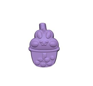 Kawaii Boba Tea Bunny STL FILE FOR 3D PRINTING - LASER CNC ROUTER - 3D PRINTABLE MODEL STL MODEL STL DOWNLOAD BATH BOMB/SOAP