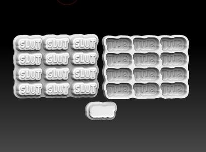 SLUT - BATH BOMB CONFETTI MICRO MINI MULTI MOLDS MOLDS, SOLID SHAMPOO