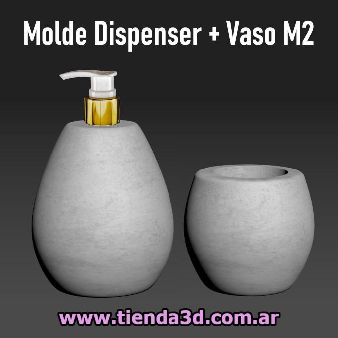 Dispenser Mold / Soap / Detergent Dispenser M2 with cup