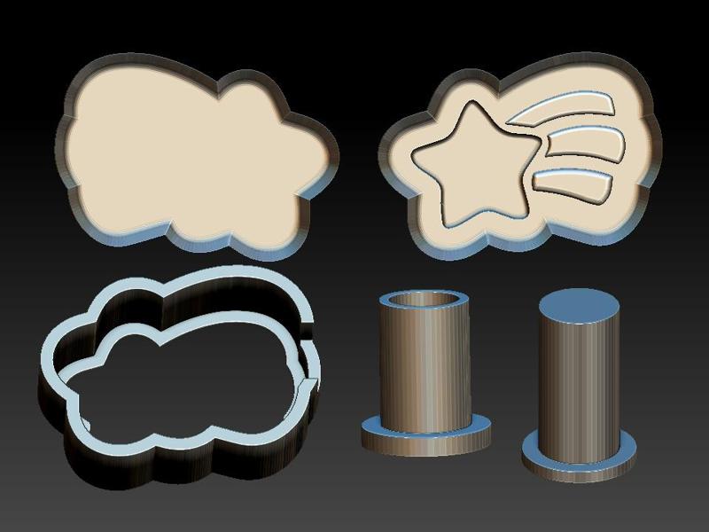 Shooting Star, Solid Bubble Bar Mould