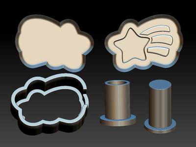 Shooting Star, Solid Bubble Bar Mould