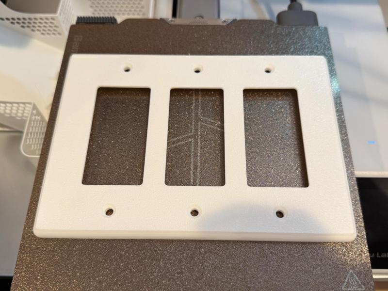 3 Gang Rocker Light Switch Plate