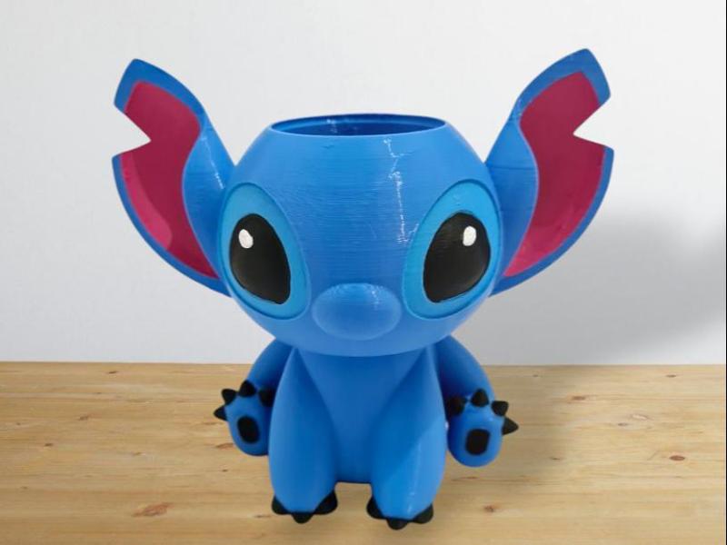 Stitch popcorn vase