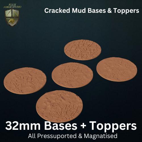 Cracked Mud Bases & Toppers - 32mm Set