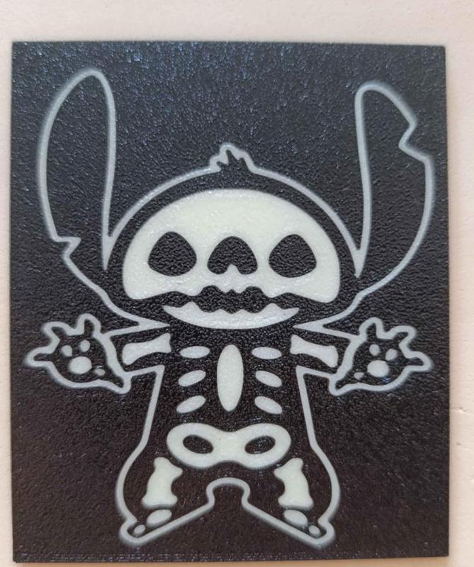 wall art decor stitch glow in the dark