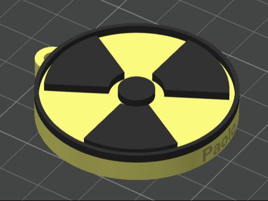 X-Ray Hazard Keychain