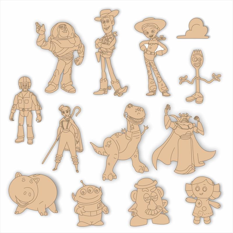 Toy Story - Vectors for laser cutting