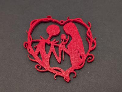 Jack and Sally Tree Ornament