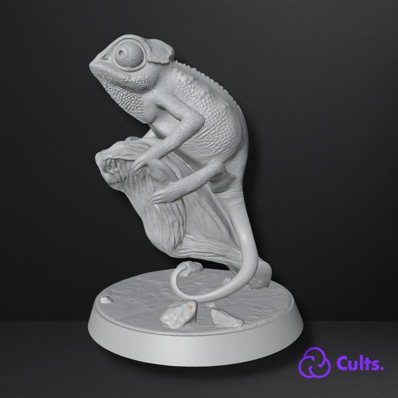 🦎Cameleon Guardian - Detailed Sculpture