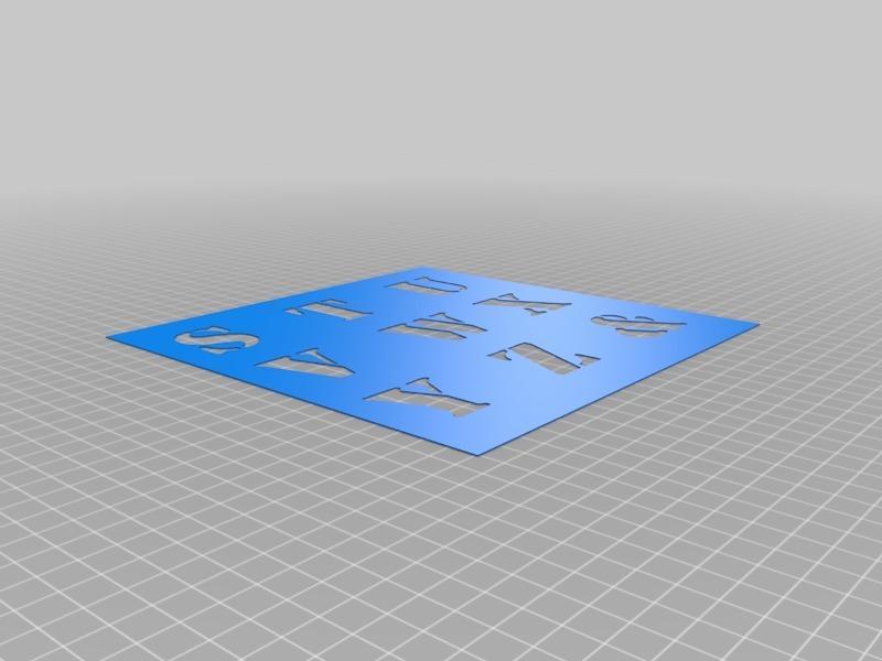 Buchstaben Schablonen / letter Template / Lackieren / Paint