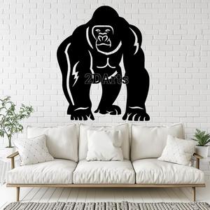 Gorilla 2D Wall Art/Window Art - Digital STL & SVG File
