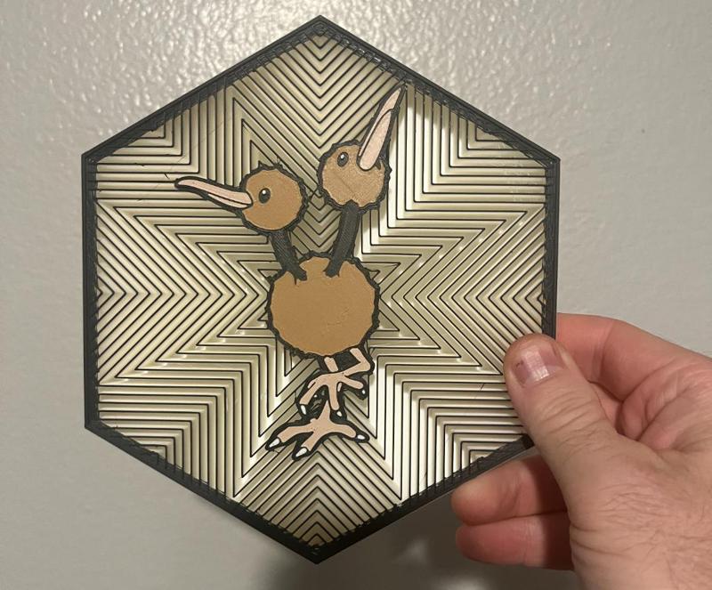 84 Doduo Hex Wall Art