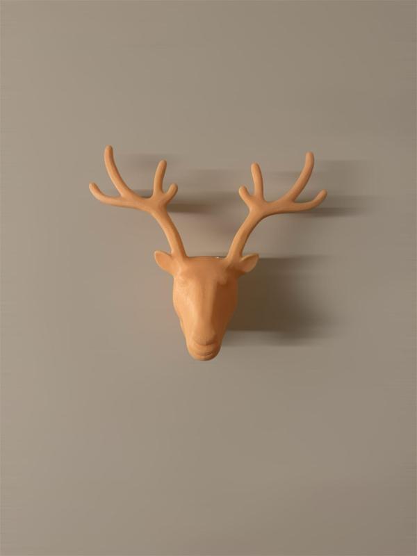 Wall Mount Deer Head – 3D Printable Animal Trophy Decor