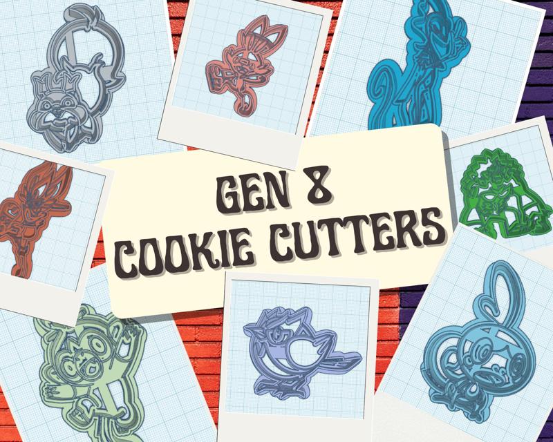 Pokemon: Gen 8 Cookie Cutter Set