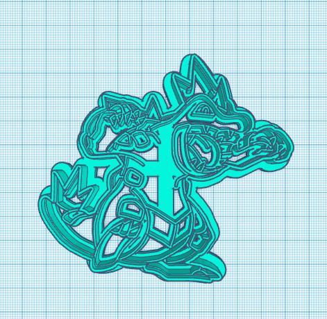 Pokemon: Feraligatr Cookie Cutter