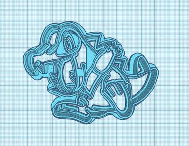 Pokemon: Totodile Cookie Cutter