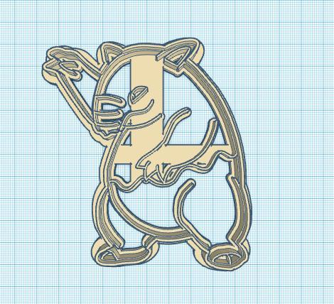Pokemon: Drowzee Cookie Cutter