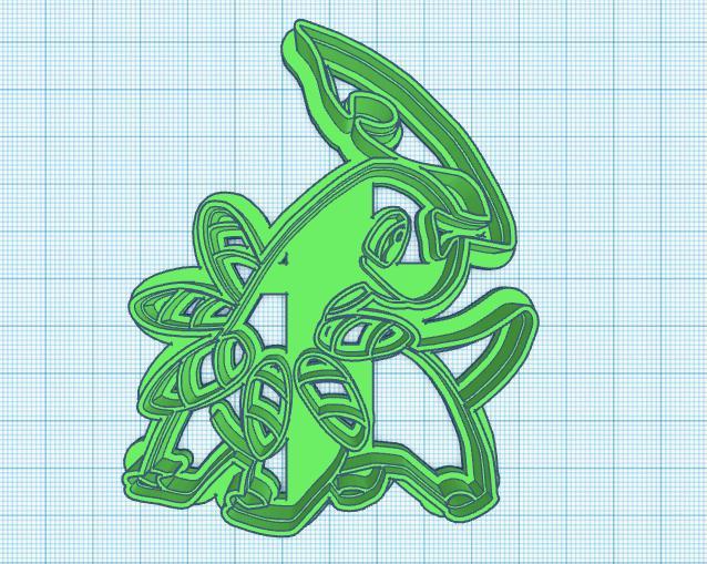 Pokemon: Bayleef Cookie Cutter