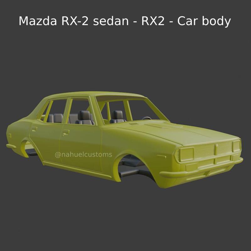 Mazda RX-2 sedan - RX2 - Car body