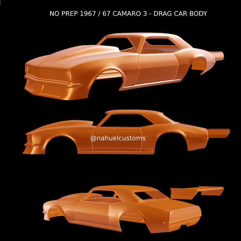 NO PREP 1967 / 67 CAMARO 3 - DRAG CAR BODY