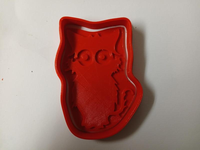 Wild Eyed Cat 3 Cookie Cutter