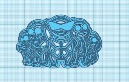 Pokemon: Squirtle Squad Cookie Cutter