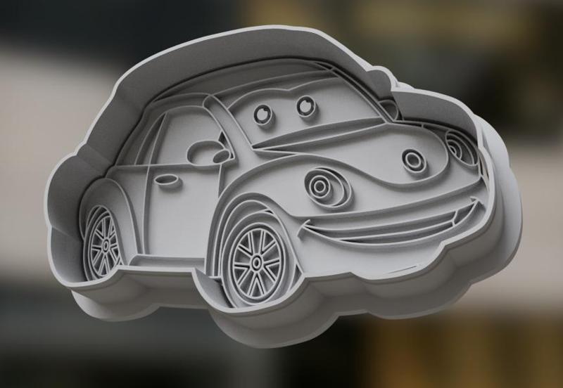 Smiling Car Cookie Cutter - Bake Joyful Wheels