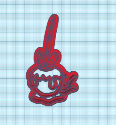 Pokemon: Dipplin Cookie Cutter