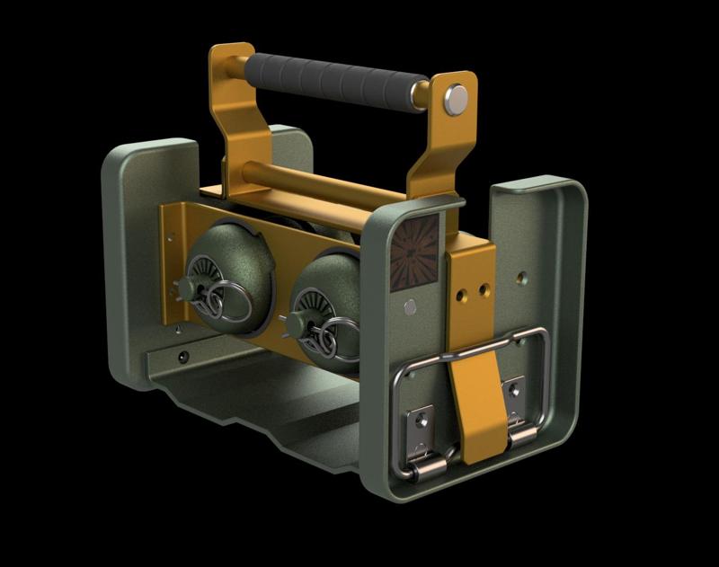 Life size Krak Grenade Container