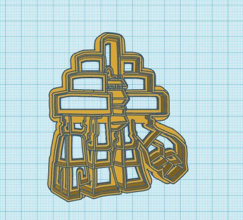 Pokemon: Garganacl Cookie Cutter