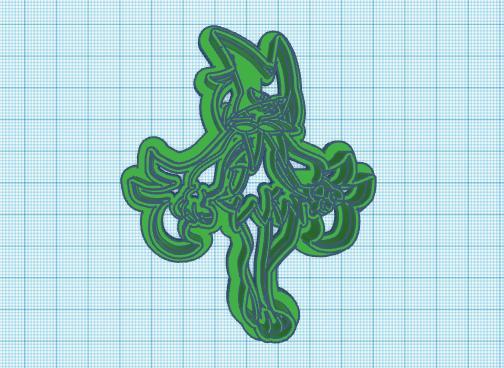 Pokemon: Meowscarada Cookie Cutter