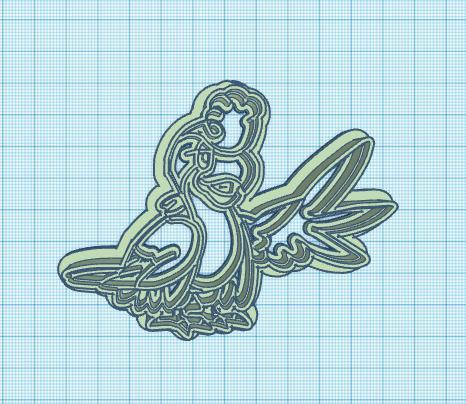 Pokemon: Squawkabiliy Cookie Cutter