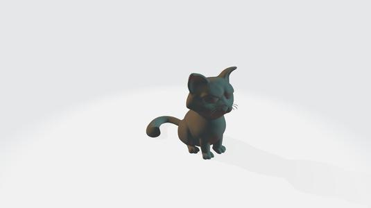 Cat miniature 3d model