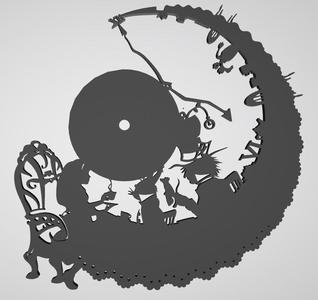 Alice in Wonderland Clock