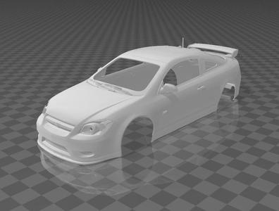 Chevrolet Cobalt SS 2005 Shell Body – Divided Parts for Easy Printing