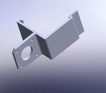 Wanhao snap on extruder bracket