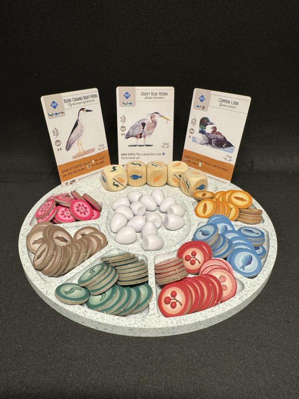 "The Laziest Susan" Wingspan Game Piece Organizer