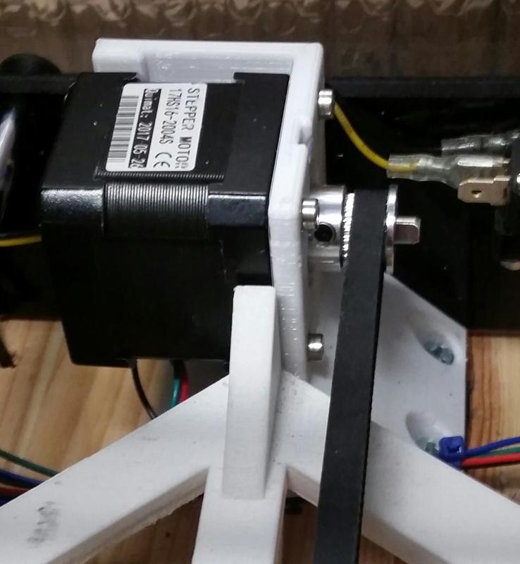 Y Motor Base Mount & Belt Clamp (Tronxy P802)