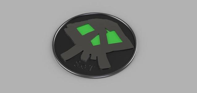 Skull Fort Key Coaster (inspired by Sea of Thieves)