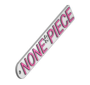 NONE PIECE RANDOM LUGGAGE TAG KEYCHAIN LABEL