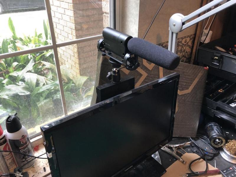 Computer  Monitor Cold shoe and 1/4 -20 mount for Cameras and microphones
