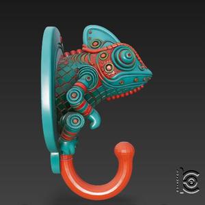 Chromafix Hook - Techno Chameleon STL