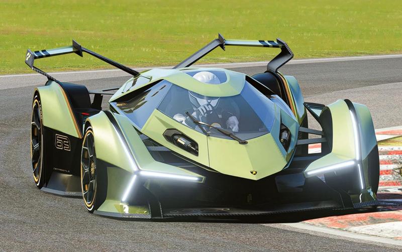 Lamborghini V12 Vision Gran Turismo concept car