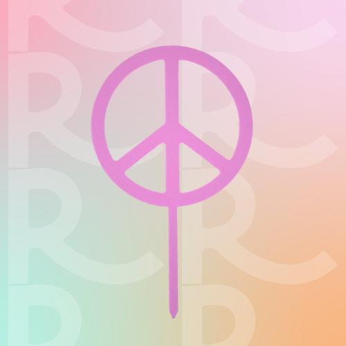 Peace symbol topper