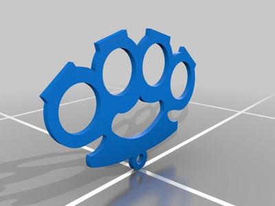 Knuckle duster keychain