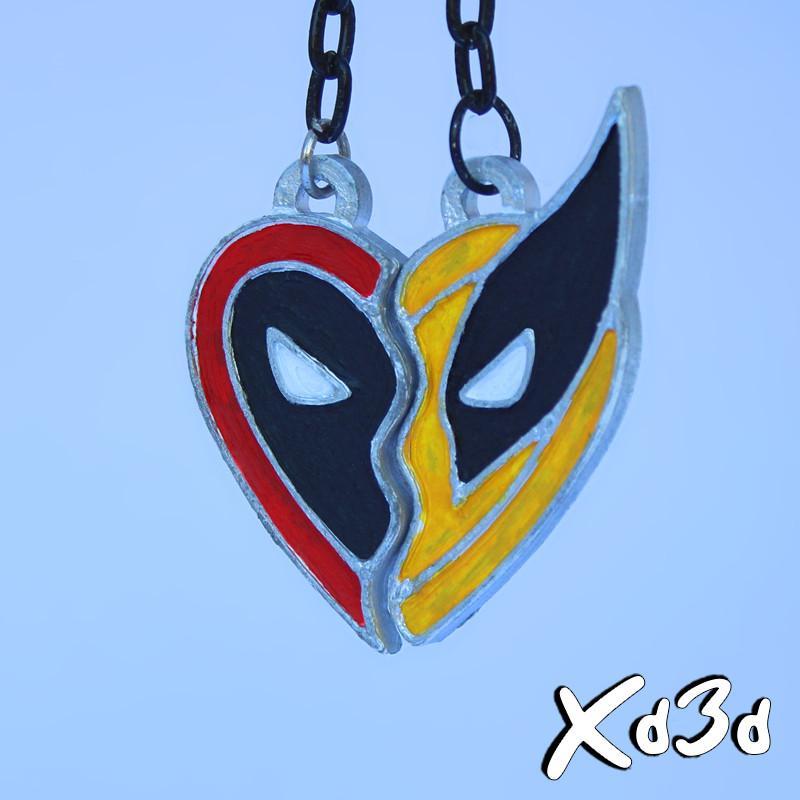 Deadpool Vs Wolverine Necklace