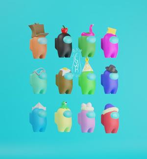 Among Us 12 PACK! / Free of supports