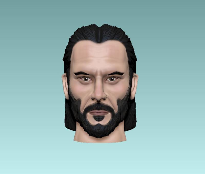 keanu reeves as john wick head