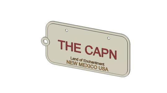 THE CAPN License Plate Keychain From Breaking Bad